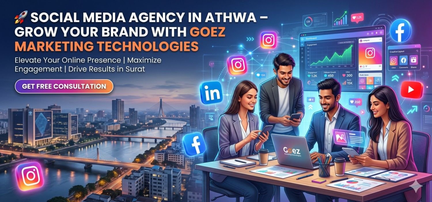 Social Media agency in Athwa, social media marketing service in Athwa, social media agency near Athwa