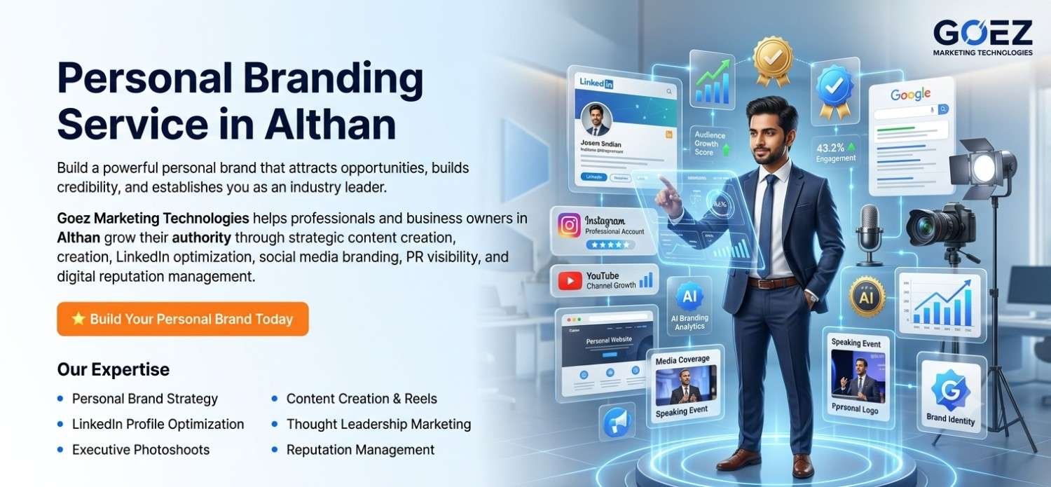 personal branding service in Althan, best personal branding expert Althan