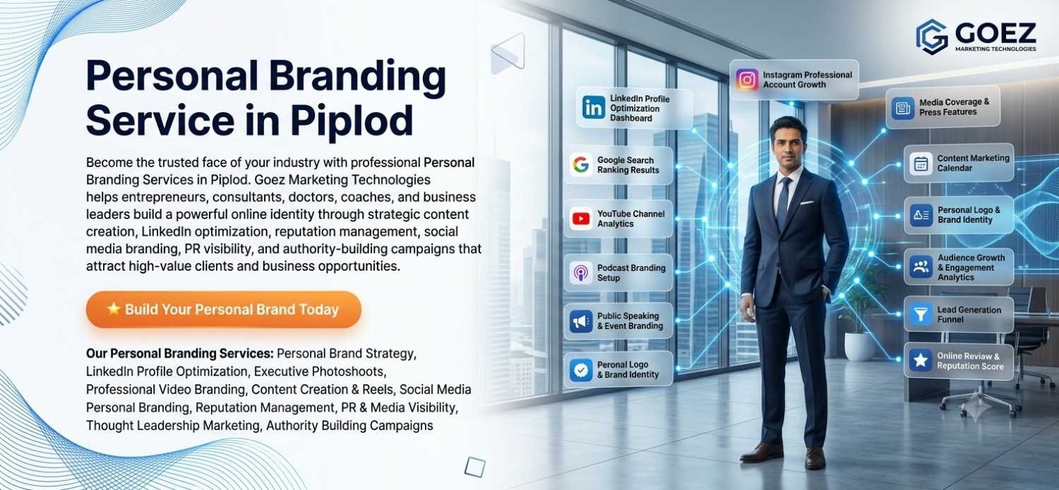 personal branding service in Piplod, best personal branding expert Piplod,β